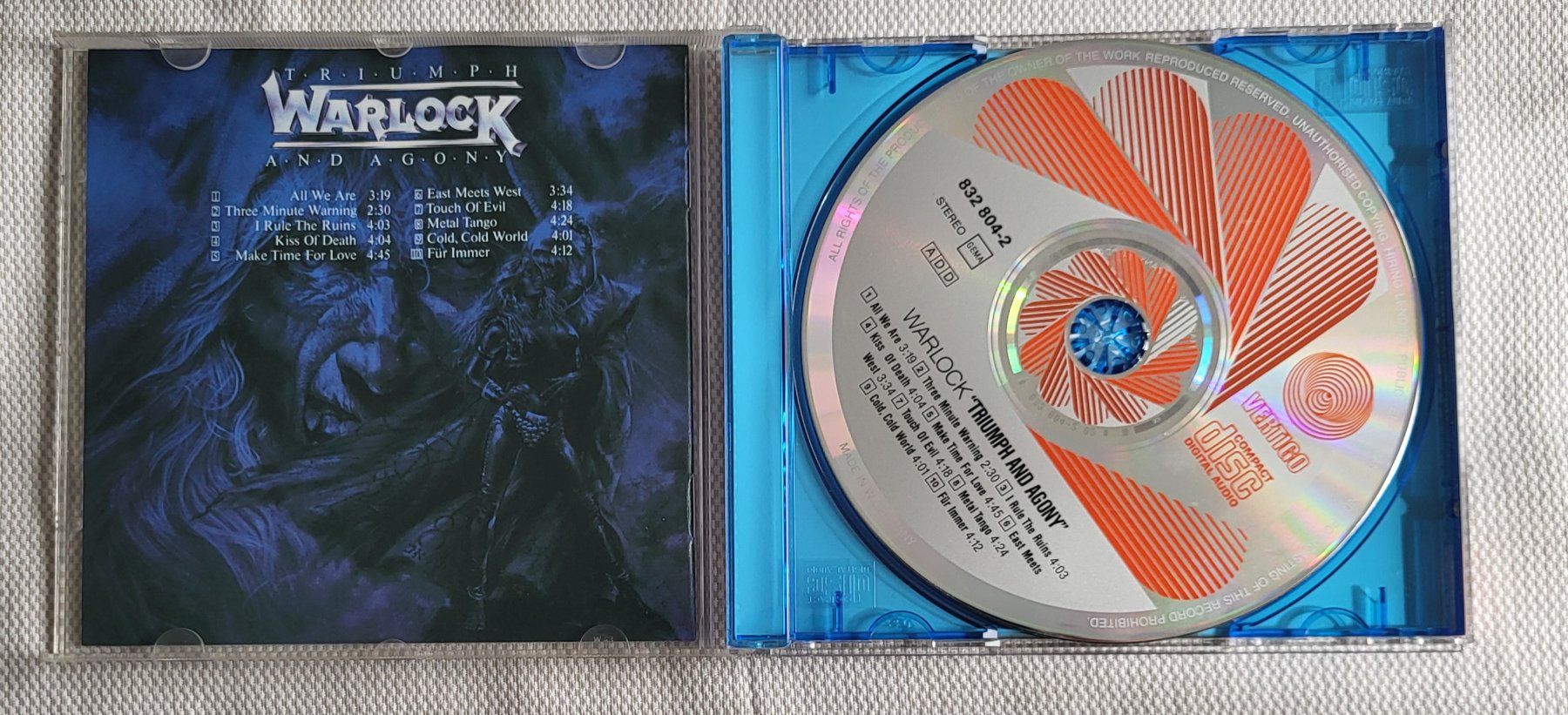 CD: Warlock - Triumph and agony – Usato da Villars-sur-glane venduto da Epsilonhike 2
