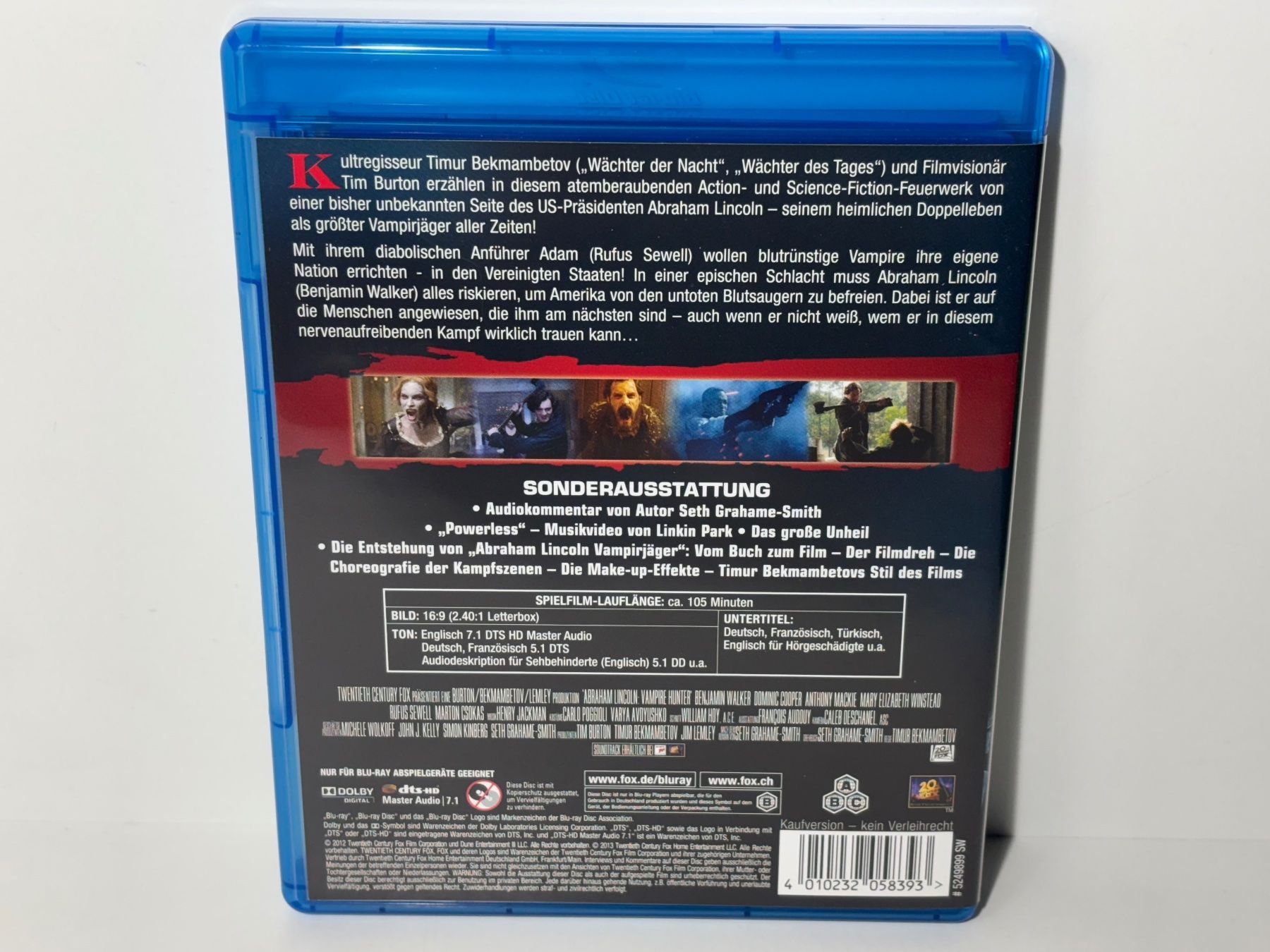 Tutti i DVDs: Abraham Lincoln Vampirjäger Blu Ray – Usato da Wilderswil venduto da Sstriker 1