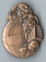 Fasnachtsplakette Basel, "Blaggedde" 2000 (Bronce)