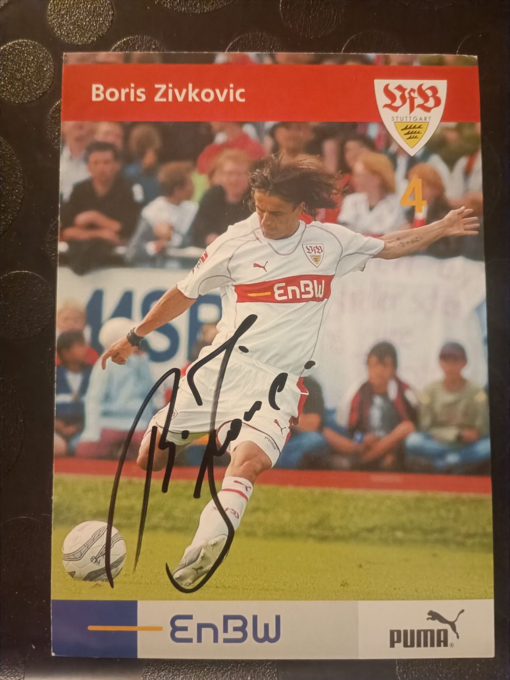 Autografi: Boris Zivkovic - VfB Stuttgart - handsigniert – Usato da Menziken venduto da Artographs