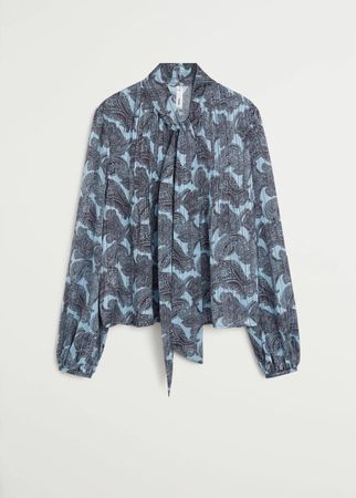 Mango - Bluse - blau - L - super Zustand