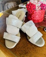 Tamaris Sandale, Silber Glitzer, Gr. 39, Neuwertig!