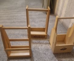 3 Bierträger aus Holz