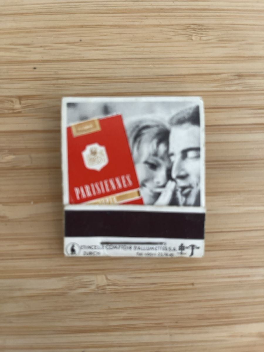Accendini: Vintage Zündholzbriefchen Parisienne – Usato da Lengnau AG venduto da Schmitzli05