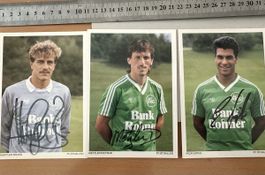 3 Autogramme FCSG 1980er u.a. Didi Metzler