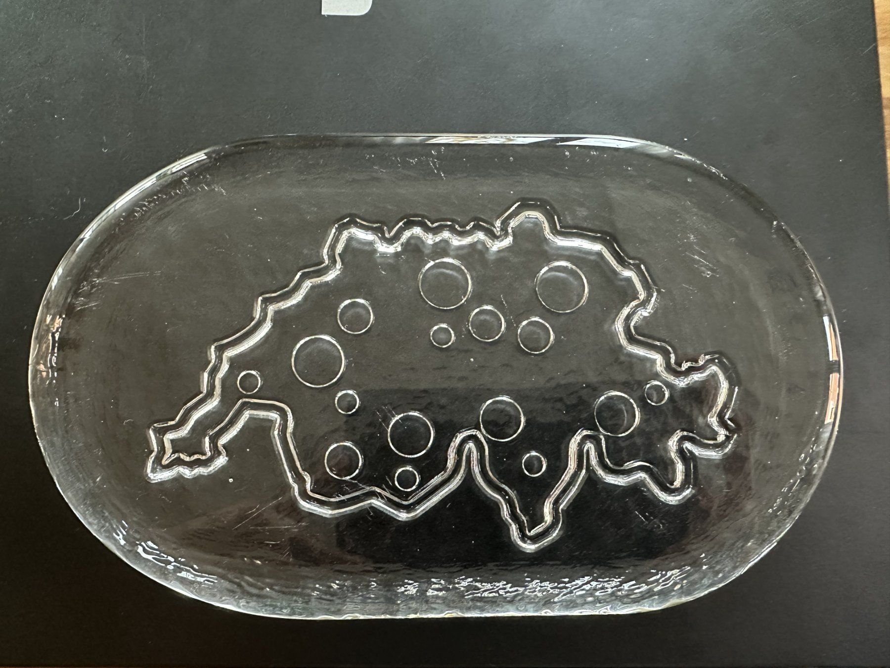 Glasi Hergiswil Piatti di portata: Butterplättli Glas Hergiswil Schweiz – Usato da Rheineck venduto da cat_y6j2
