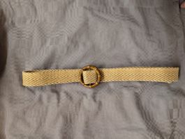 ceinture en tissu beige
