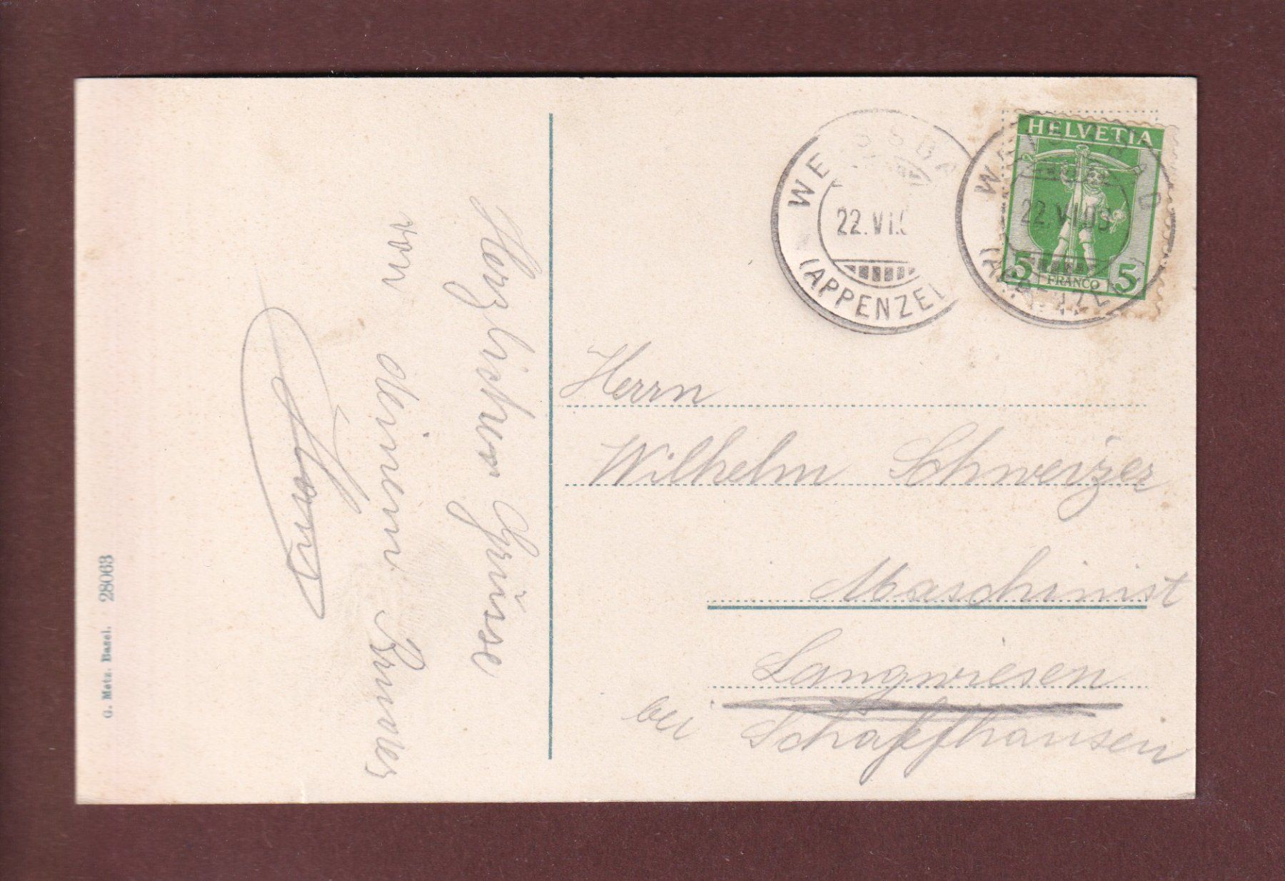 Cartoline postali: SEEALPSEE - 1908 – Usato da Pully venduto da nicecards 1