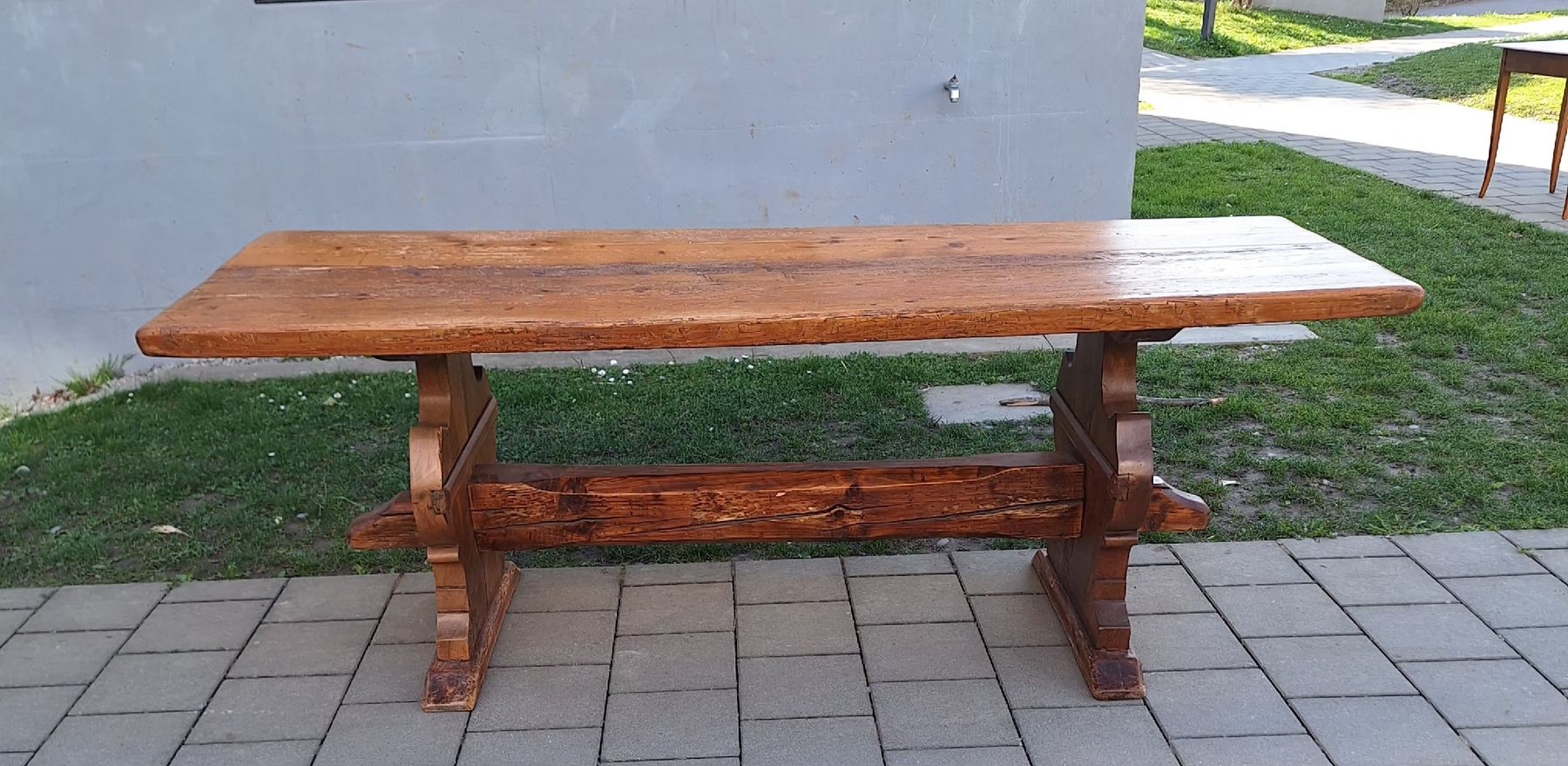 Eichholtz Tavoli: Antik Klostertish/Essentisch/ Schreibtisch /Eicheholz 19Jh – Usato da Fahrweid venduto da SMILE.5 2