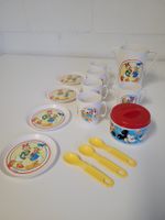 Donald Daisy Mickey Minnie Kinder Geschirr Set, Vintage
