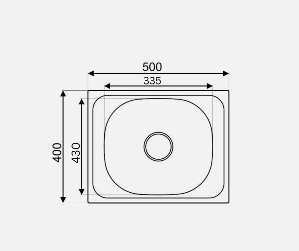 Lavabi & lavandini: Edelstahl Einbauspüle 50x40cm NEU!! – Nuovo e nell'imballaggio originale da Untersiggenthal venduto da customs 1