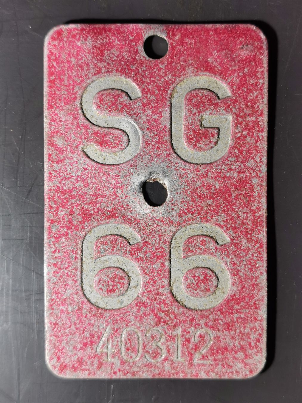Insegne: Velonummer SG 66 – Usato da Dornach venduto da Ihsan2
