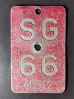 Velonummer SG 66