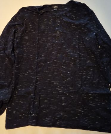 H&M Herren Longsleeve Shirt Schwarz Grösse XL, Top Zustand