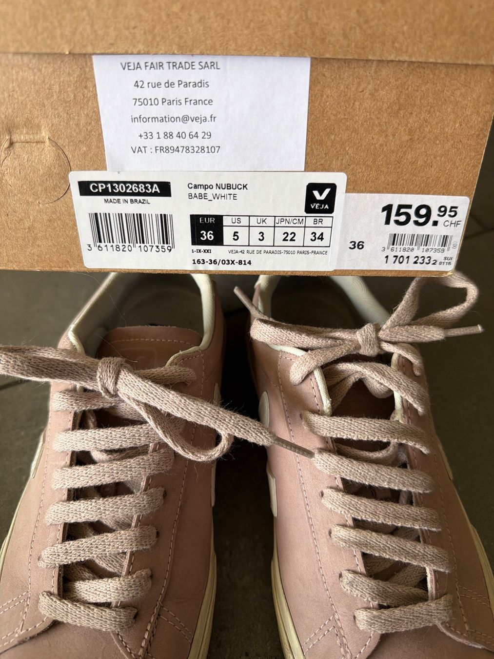 Veja Scarpe da donna: Veja Leder Sneakers Rosa – Usato da Steffisburg venduto da elle013 3