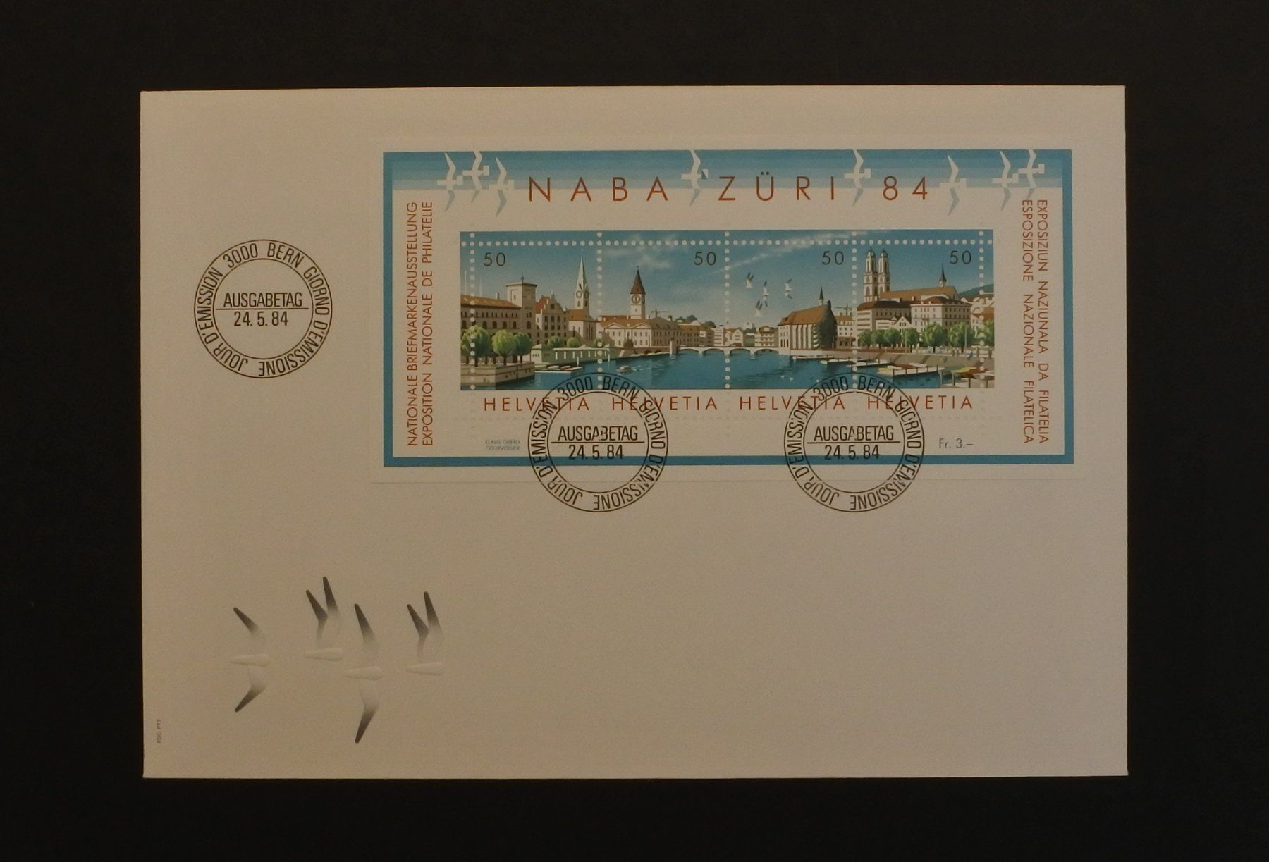 Tutti i francobolli: 1984 Naba Zürich FDC – Usato da Lugano venduto da fc2017