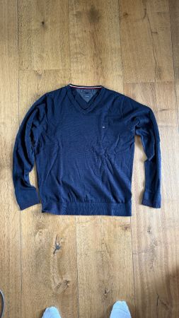 Tommy Hilfiger langarm Pullover dunkelblau