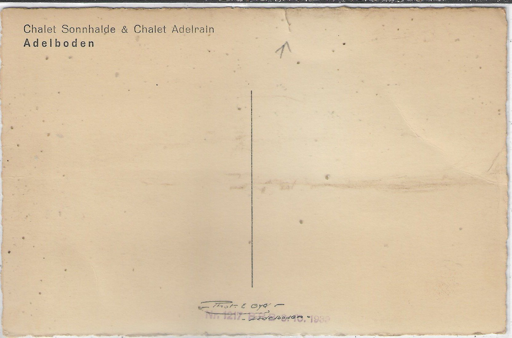 Cartoline postali: Chalet Sonnhalde & Chalet Adelrain - Adelboden – Difettoso da Ettingen venduto da Kartenplanet 1