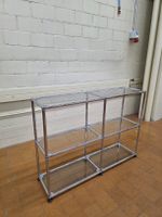 Designer Regal USM Haller mit Glas Füllung