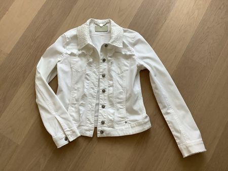 Edle Jeans Jacke, MarcCain, weiss, Gr. 1 (Gr. 34-36)