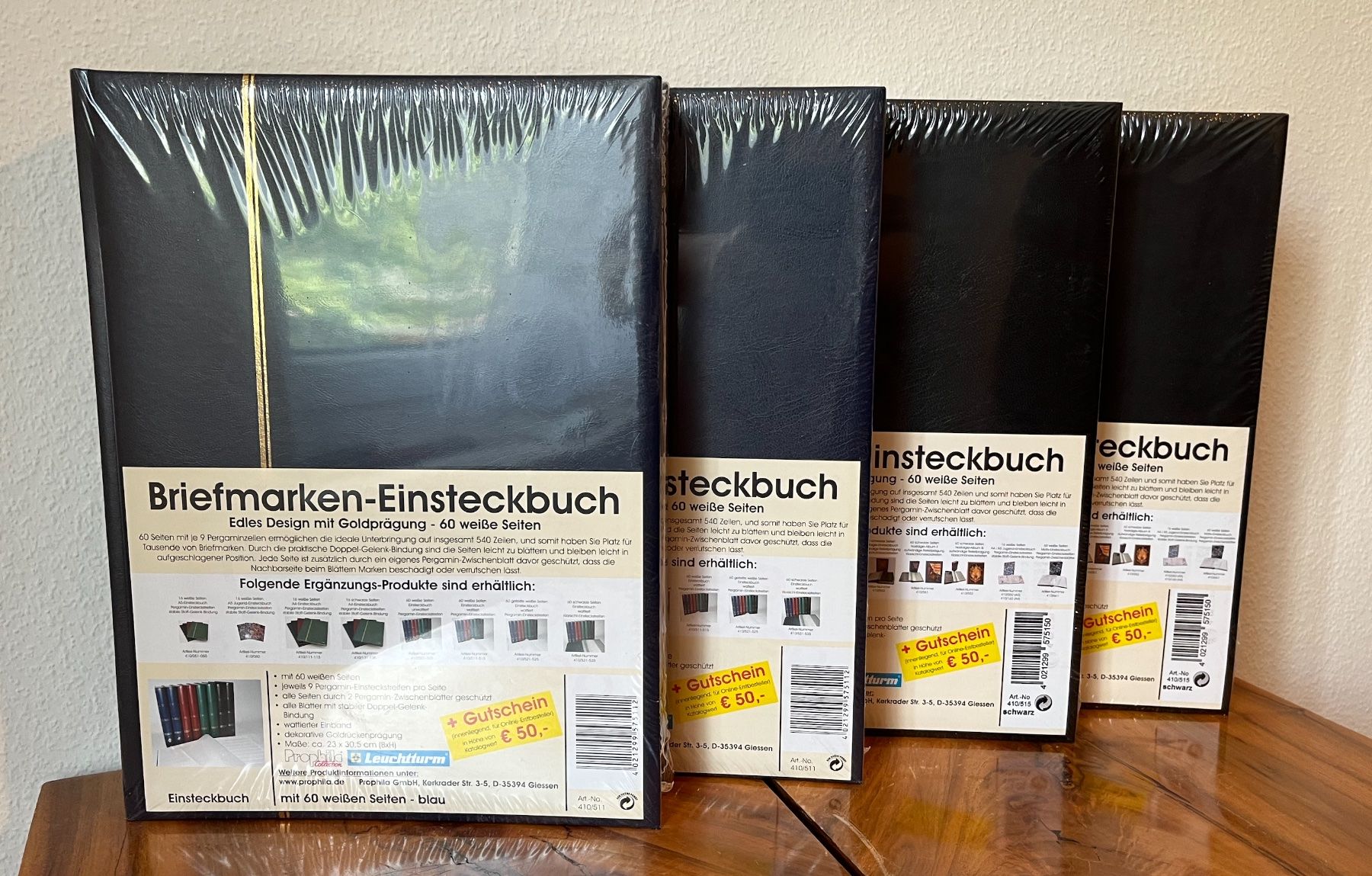 Alben: 4 Originalverpackte Briefmarkenalbum mit 60 Seiten – Neu und originalverpackt aus Allschwil von mar_6plf