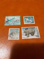 Lot de 4 timbres de Corée du Sud, vintage et rares!