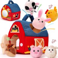 Sensorisches Bauernhof Spielset mit 6 weichen Tieren