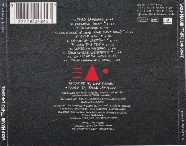 CD: Wolf Maahn THIRD LANGUAGE Pop Rock Synth-pop CD – Usato da Kandergrund venduto da Sososo 1