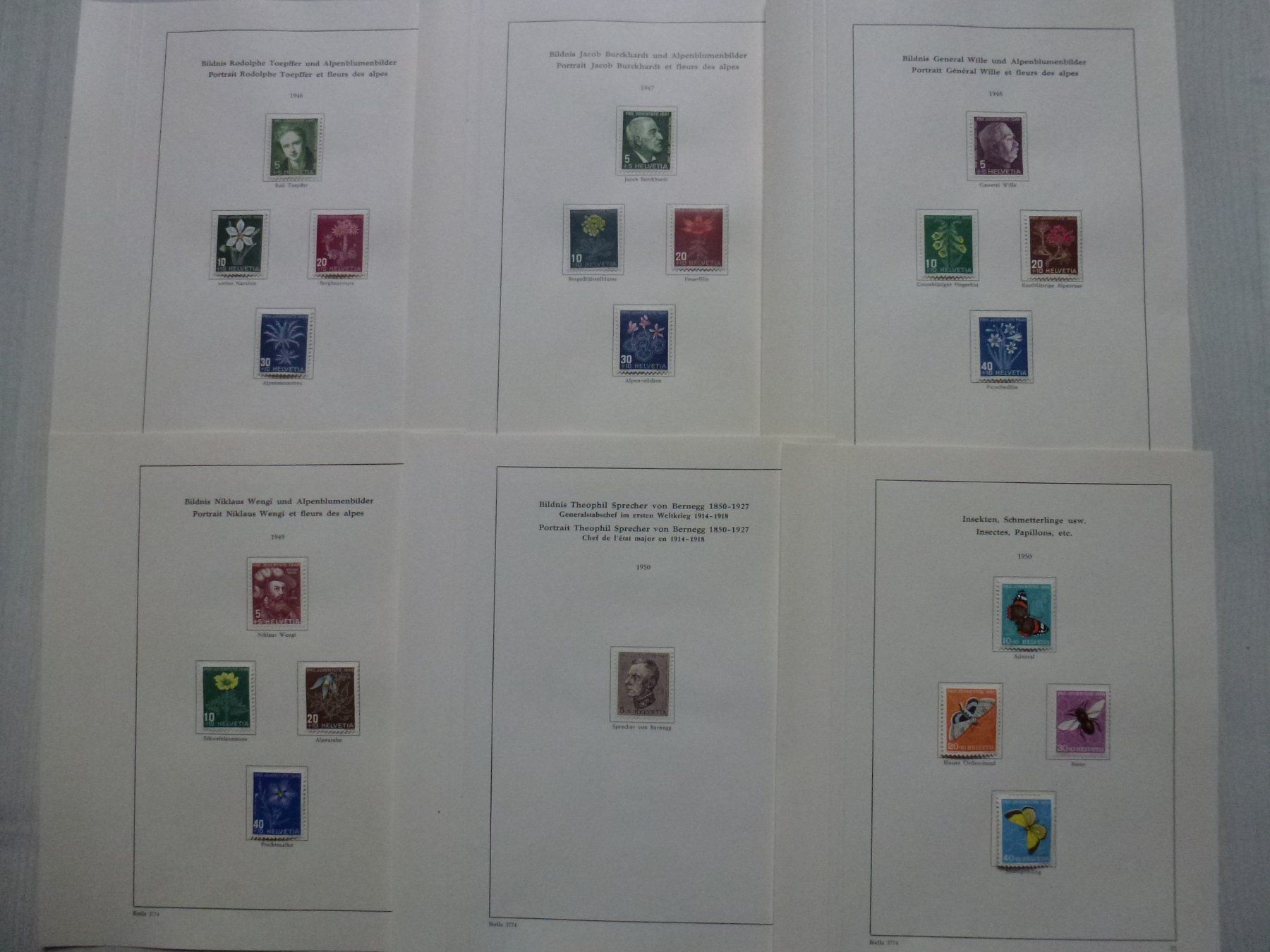 Alle Briefmarken: ++ Pro Juventute Marken ab Vorläufer bis 1963 postfisch – Gebraucht aus Walkringen von Casablanca777 5