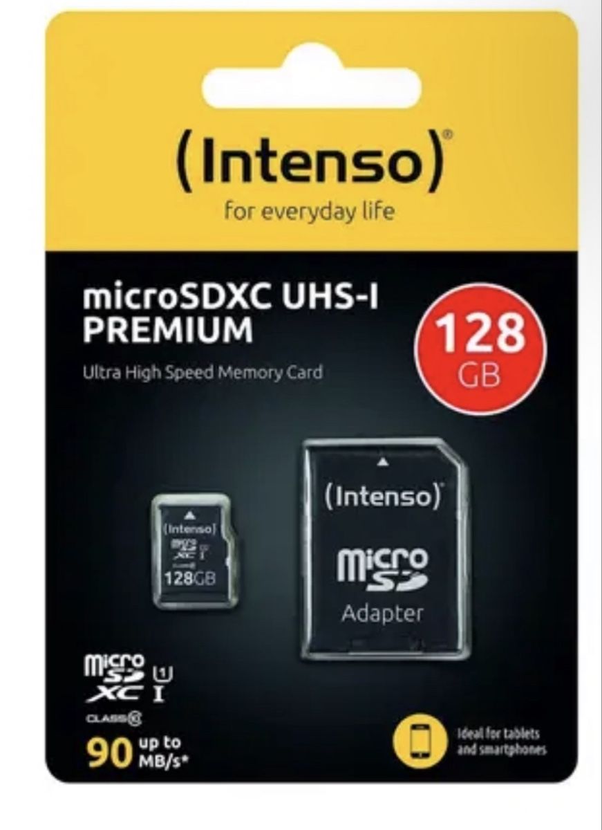 Schede di memoria: Intenso microSDXC UHS-I PREMIUM 128GB neu – Nuovo e nell'imballaggio originale da Baar venduto da len_ndf7