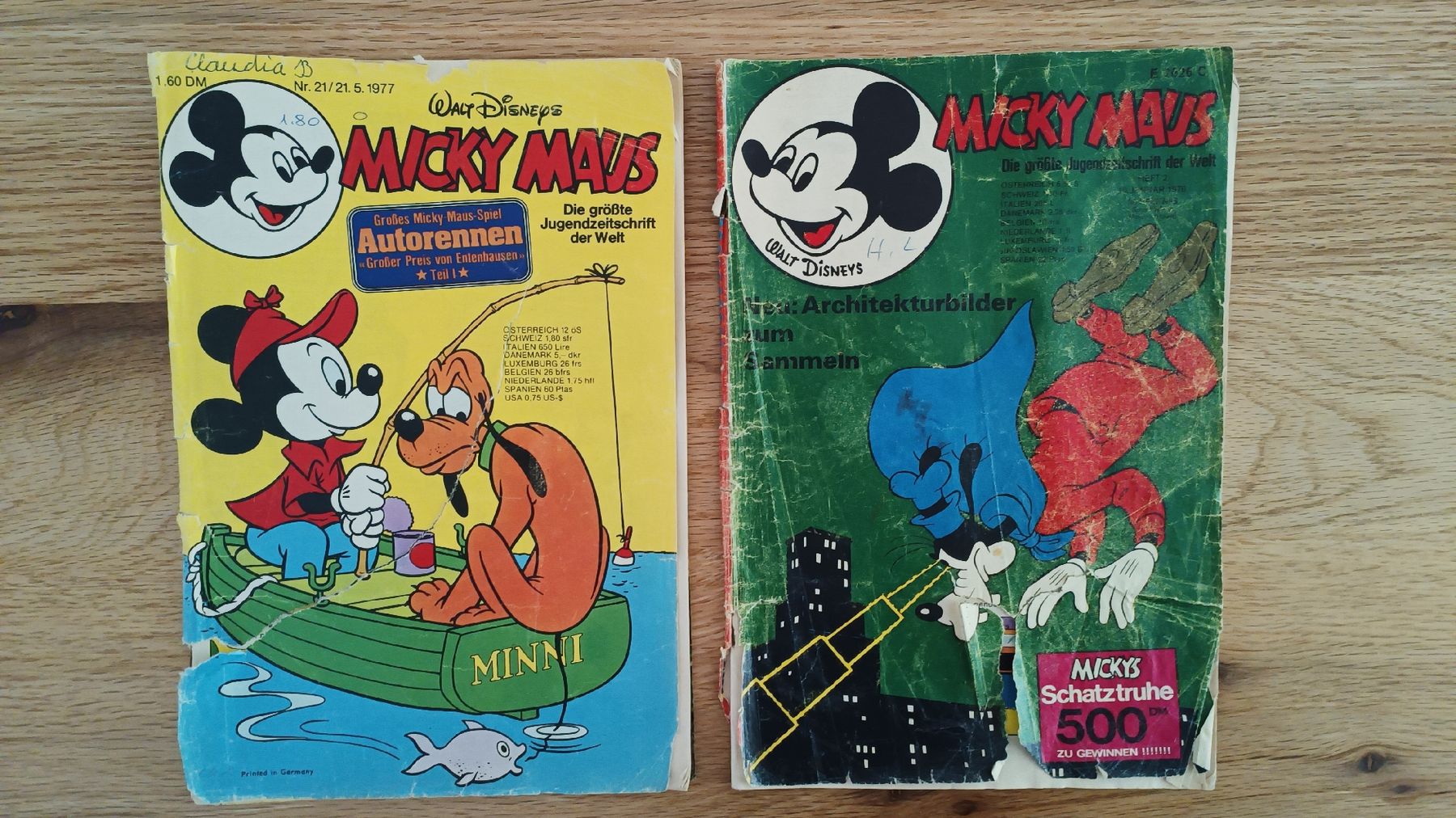 Fumetti: 2 Micky Maus Comics – Usato da Villmergen venduto da toptip1970
