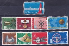 Werbe Nr. 313 und 316-323, postfrisch**, Kat. 32.-