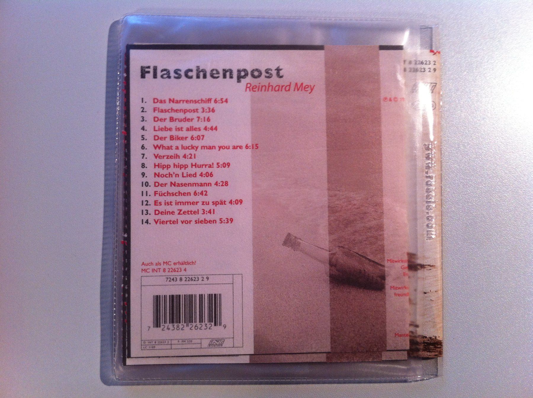 CDs: CD Reinhard Mey "Flaschenpost" – Gebraucht aus Brunnen von Artemis53 1