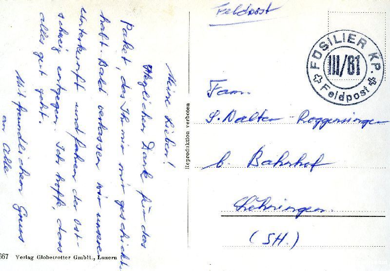 Cartoline postali: Sörenberg - Kurort + c1950 Feldpost – Usato da Emmenbrücke venduto da teestube 1