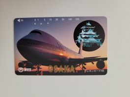 Telefonkarte Japan "Flugzeug"