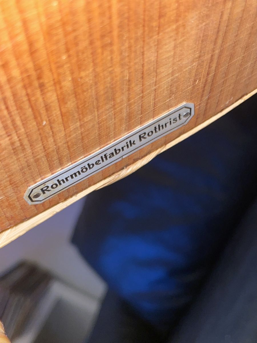 Cassettiere: Rattanmöbel aus der Rohrmöbelfabrik Rothrist – Nuovo (secondo la descrizione) da Laufen venduto da tommey90 4
