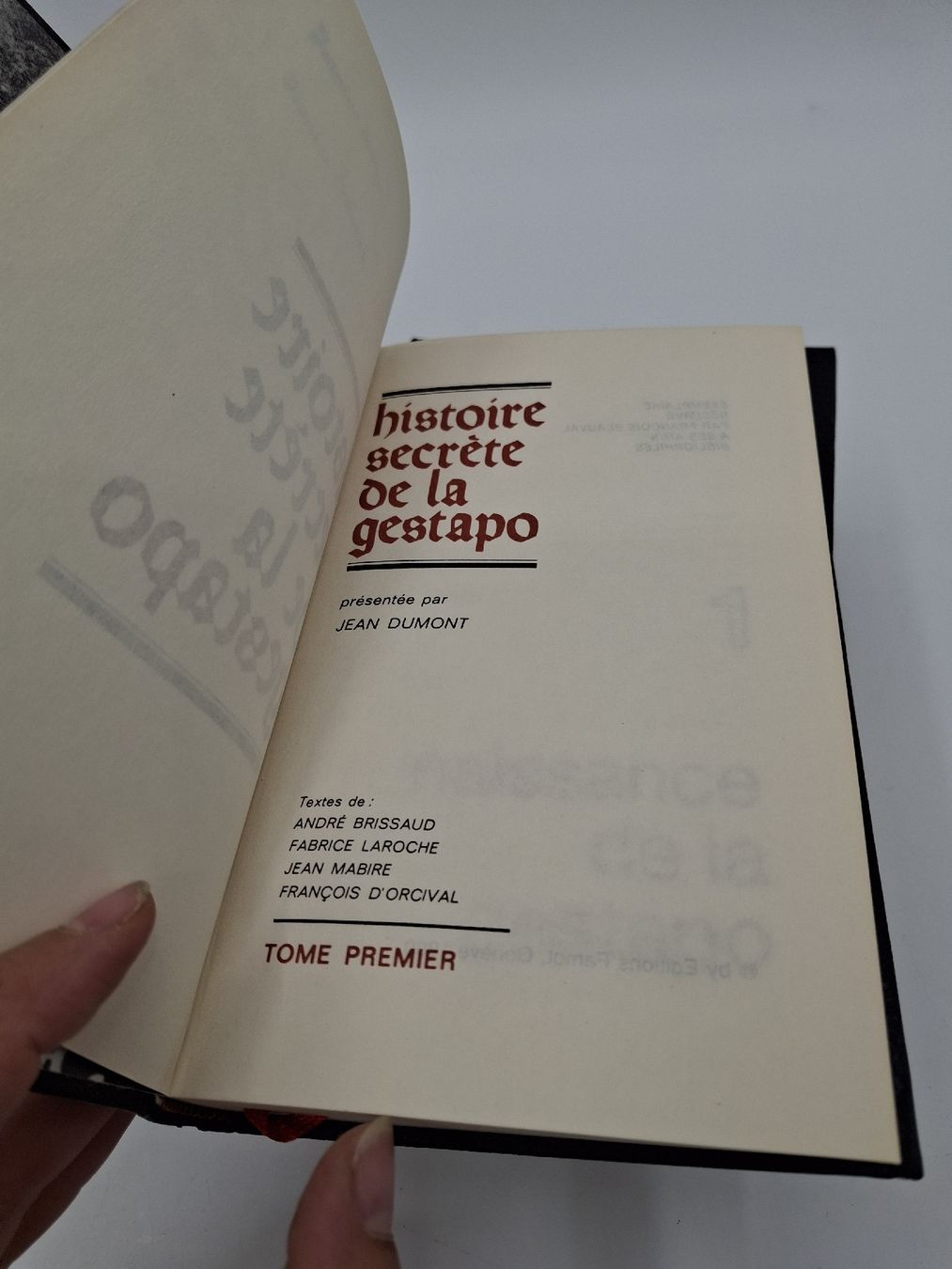 Bücher: Histoire secrète de la Gestapo, Ensemble 4 tomes – Gebraucht aus Bière von vanessatrolliet 4