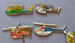 PIN, 4 PINS THEMA HELIKOPTER