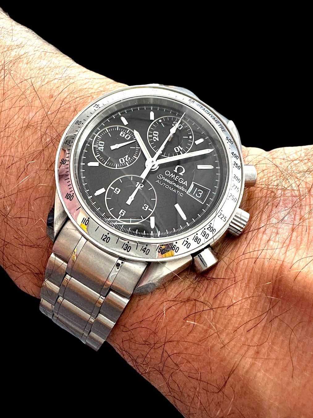 Omega Orologi: Omega Speedmaster Automatic Chronograph Datum 39mm *U1461 – Usato da Zürich venduto da GalerieInauen 4