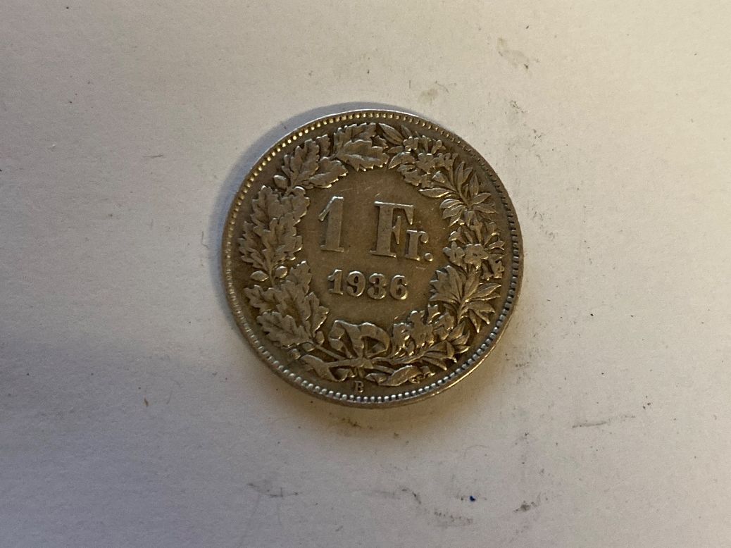 Tutti le monete: 1 Franc Suisse 1936 Bel état – Usato da Le Brassus venduto da cinema13