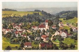 Gruss aus BÄRETSWIL - alte, colorierte Karte