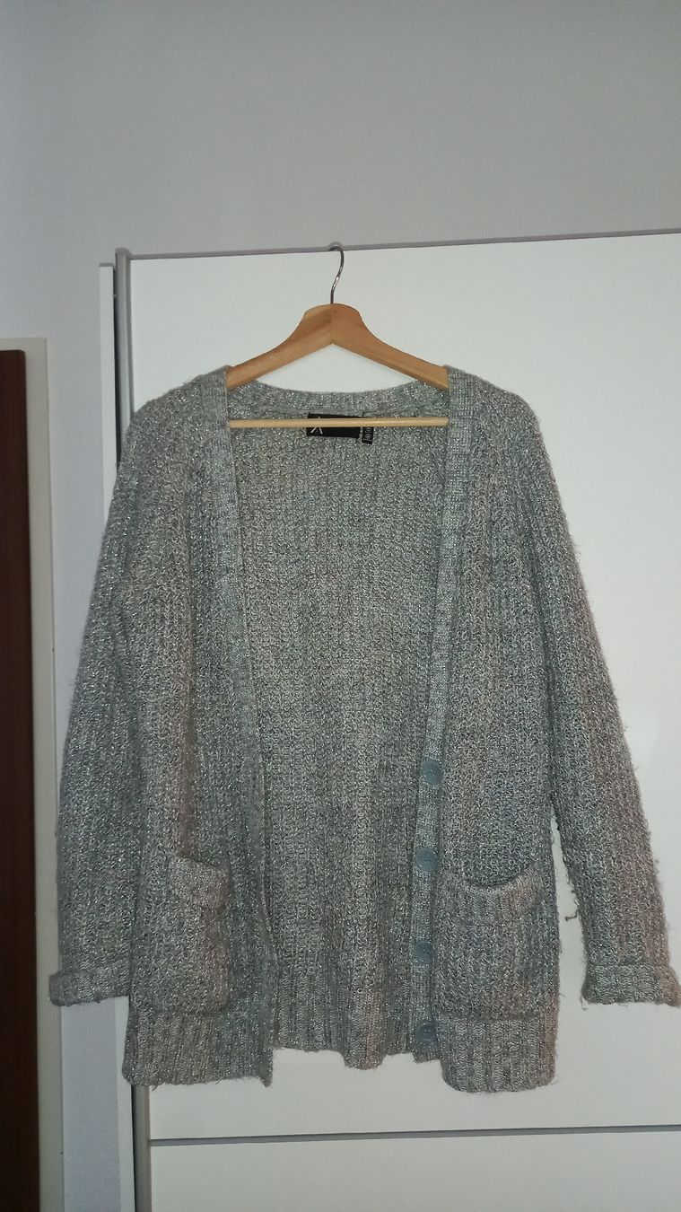 Giacche: Atmosphere Cardigan, Size 34/36, Silver Glitter – Usato da Zürich venduto da eil_ksp8
