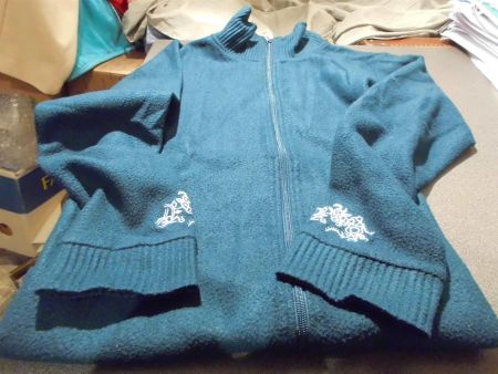 Jacke ca. Grösse S, grün/blau Ton