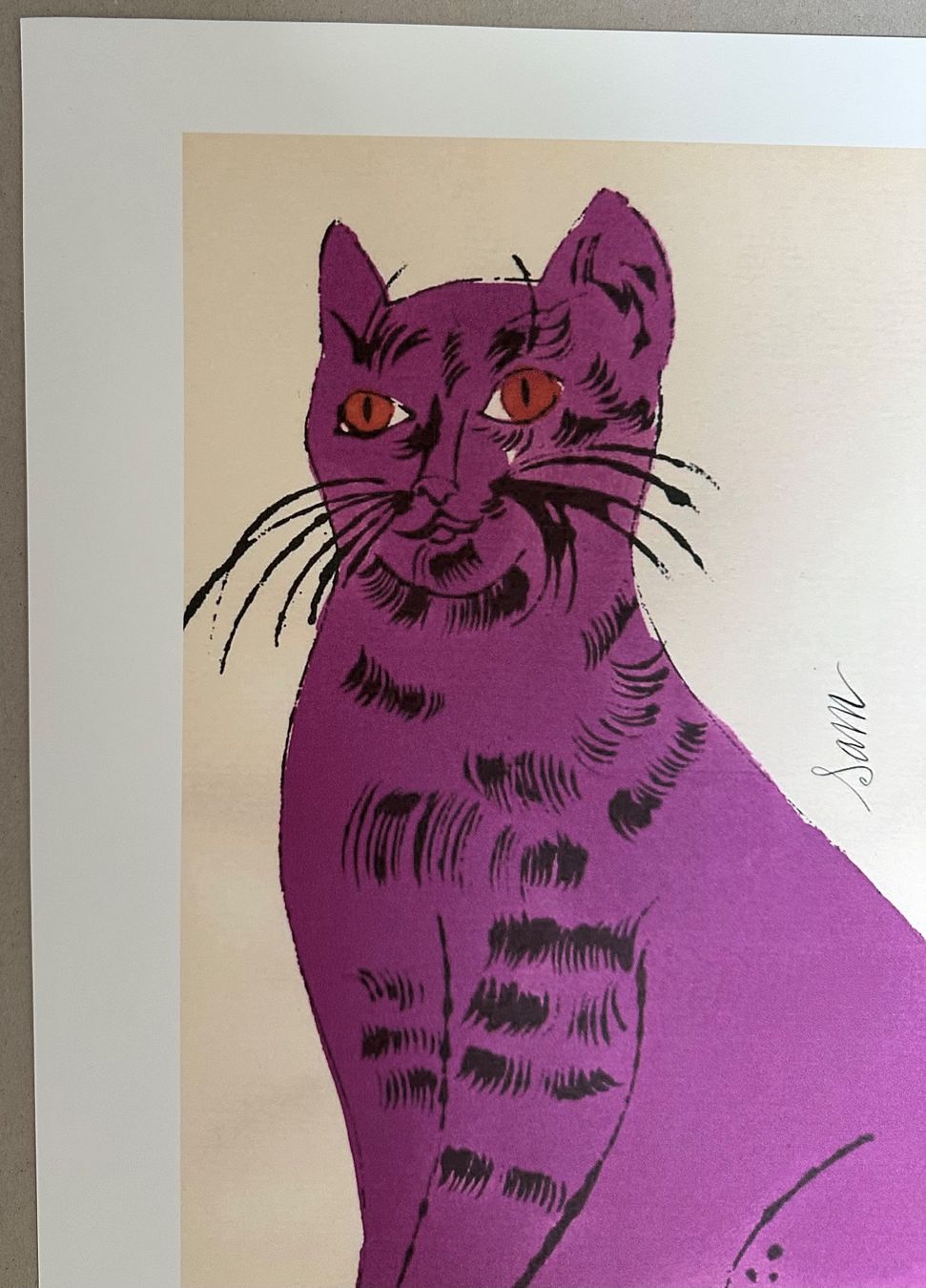 Posters & Illustrations: Warhol: Sam the Cat 76/100 – Neuf (Voir description) à Meilen par Smgdesign 3