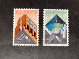 Liechtenstein 1987 Europa CEPT Satz Architektur postfrisch