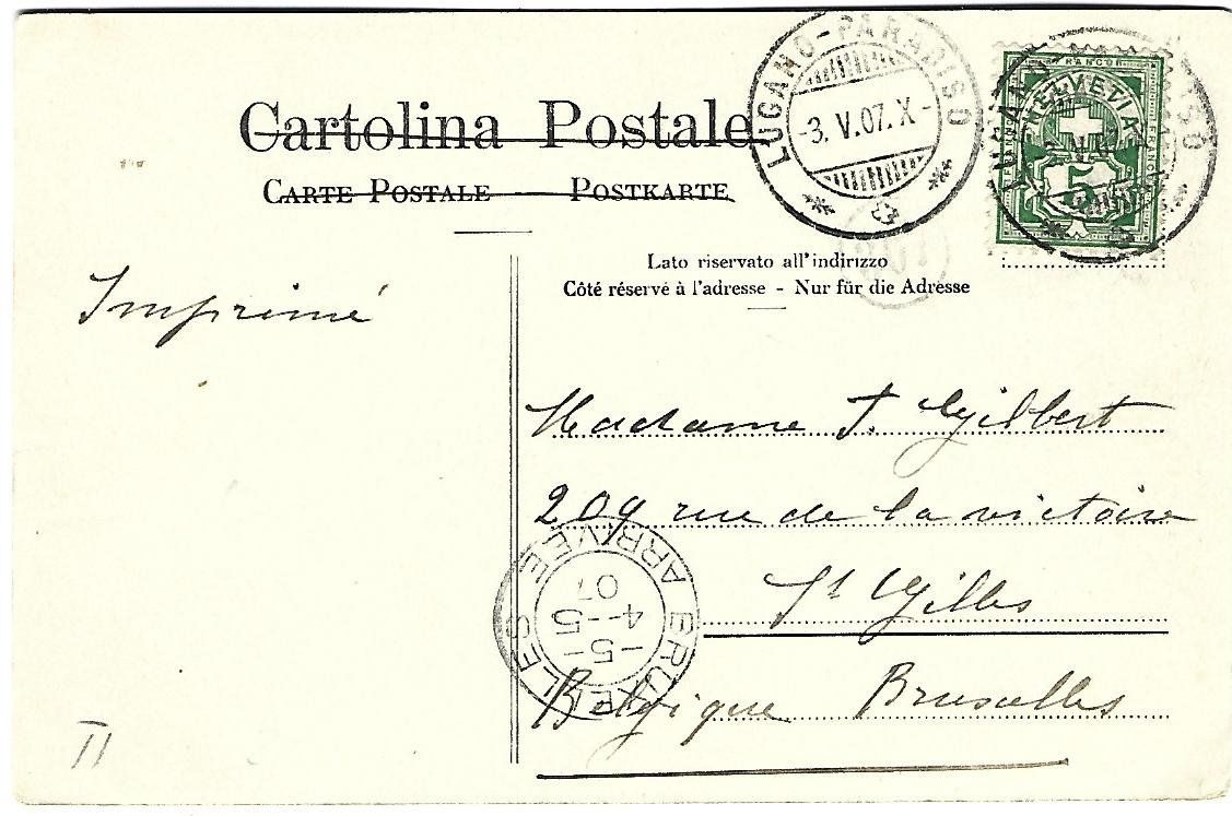 Cartes postales: Lugano Chiesa S.Lorenzo mit Bahn – D'occasion à Wetzikon ZH par Brulu100 1
