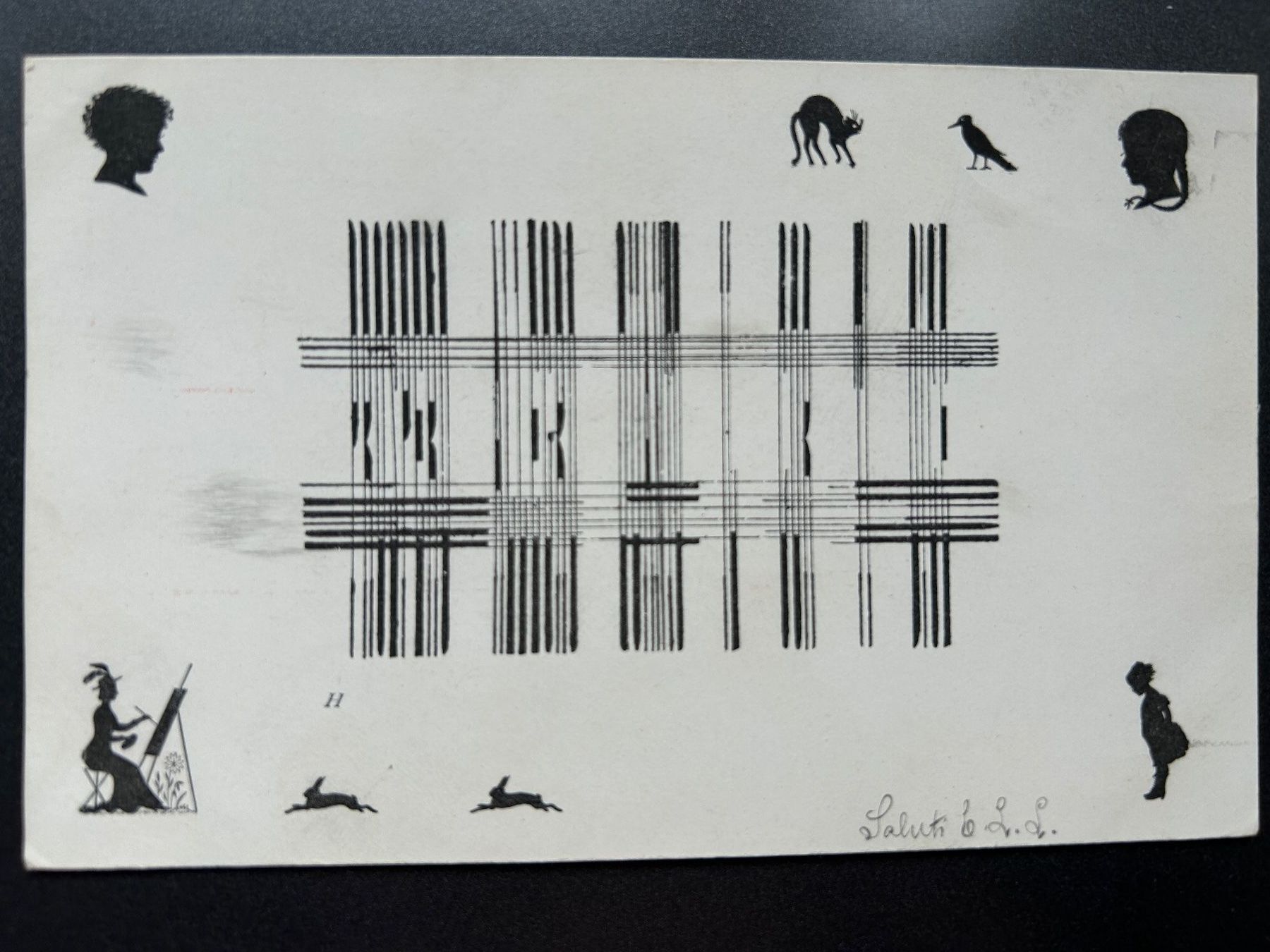 Cartes postales: 2 Anamorphose Postkarten – D'occasion à Untervaz par buesmig 2