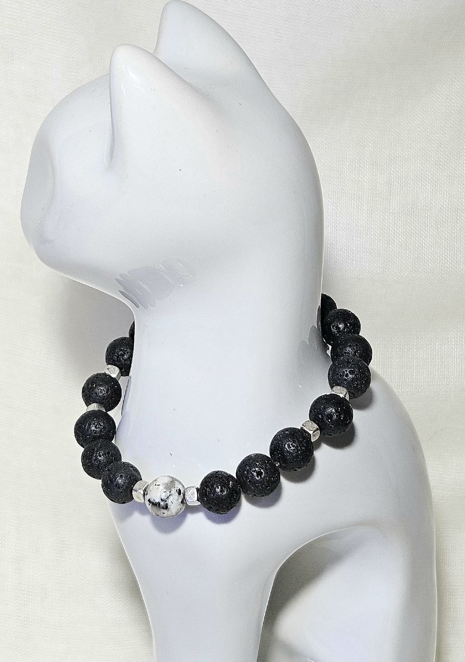 Bracciali & Braccialetti: schlichte Lavastein Armk. - Spendenaktion – Nuovo (secondo la descrizione) da Unterkulm venduto da Nachtigall 4