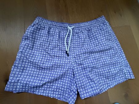 Badehose FEDELI Muster Lila Grösse XL Made in Italy