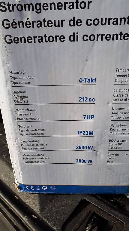 Générateurs de courant: Stromagregator – Neuf avec emballage d'origine à Cham par 2935akire 1